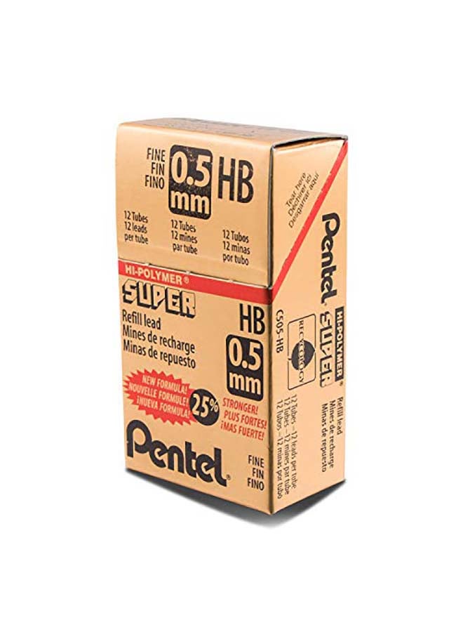 بنتل عبوة إعادة ملء للأقلام الرصاص سوبر هاي بوليمر أسود - Image 2
