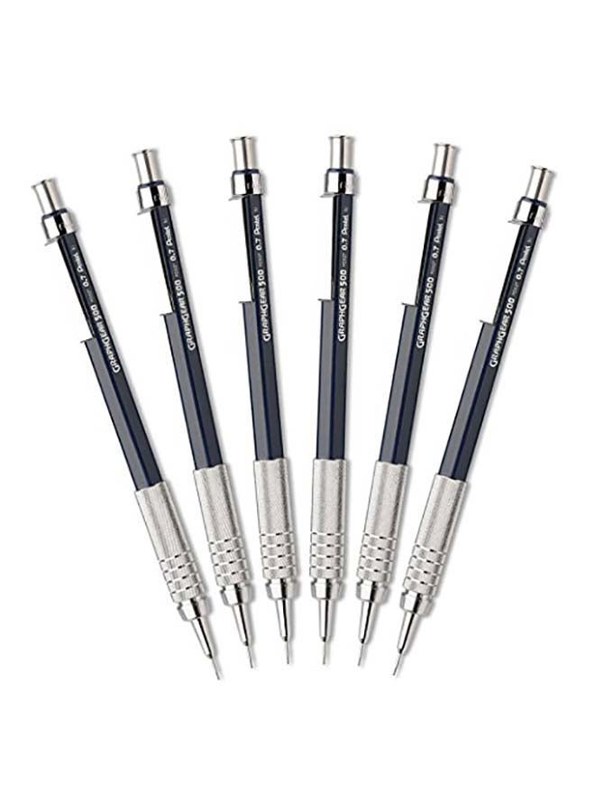 Pentel GraphGear 500 Automatic Drafting Pencil, Pack of 6 blue - Image 1