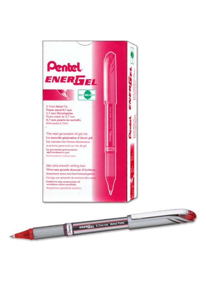 EnerGel NV Gel Ink Pen, Pack of 12 Red