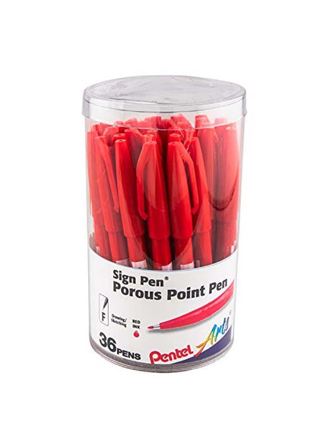 Pentel Arts Sign Pen Red - Image 4