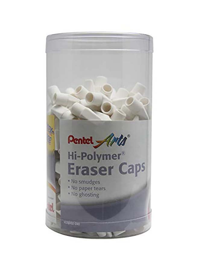 Pentel 240-Piece Arts Hi-Polymer White Cap Eraser Multicolour - Image 1