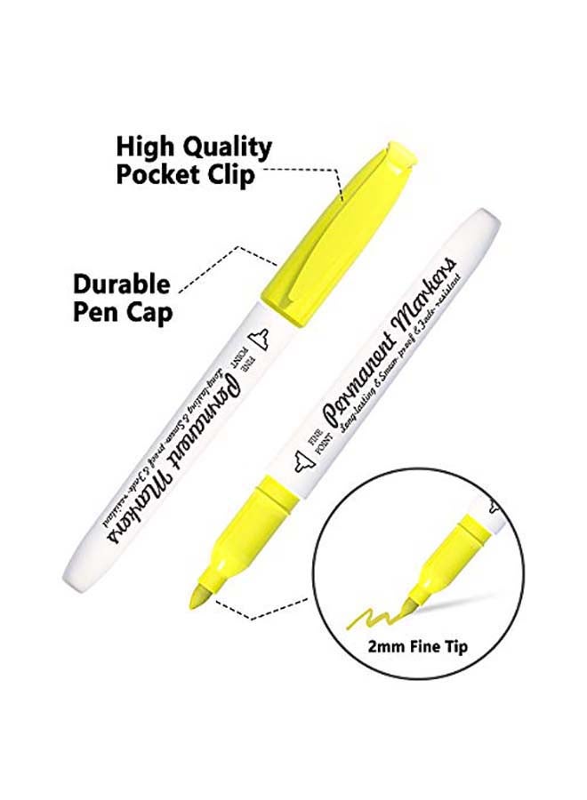 Generic 30-Piece Fine Point Lelix Permanent Markers Multicolour - Image 4