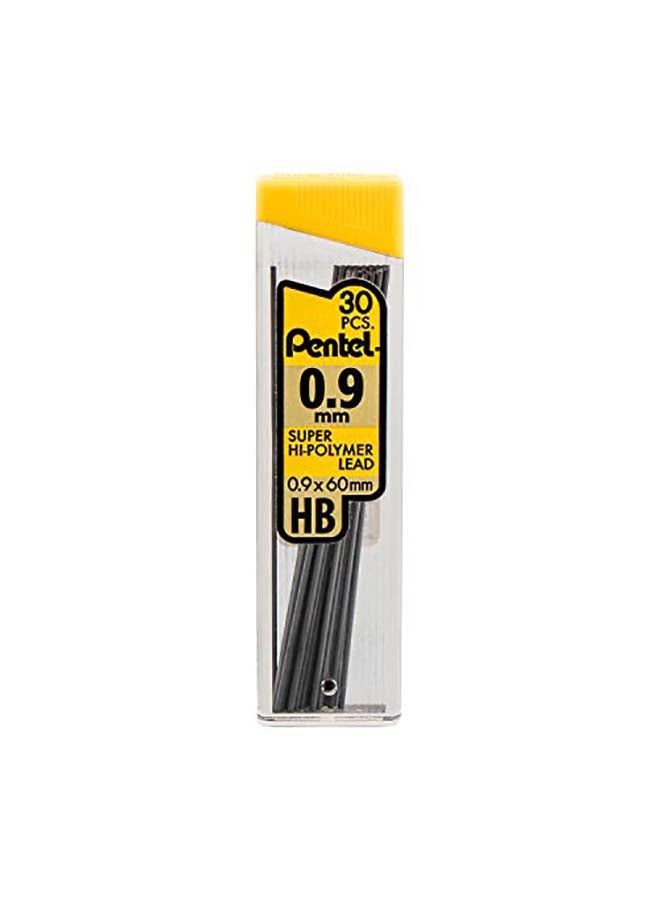 Pentel 60-Piece  Super Hi-Polymer Lead Refill , 0.9 mm Grey - Image 2
