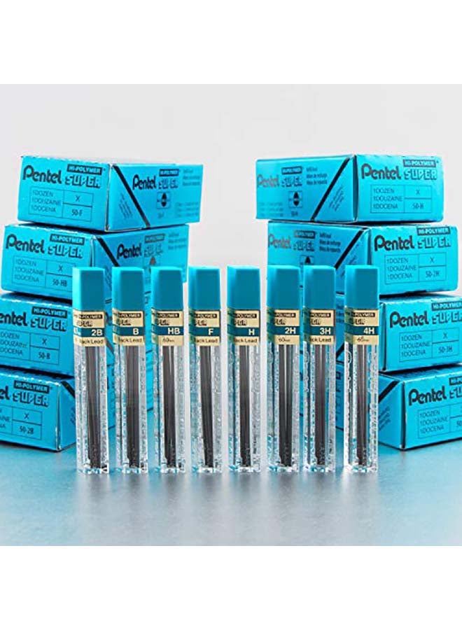 Pentel 144-Piece Super Hi-Polymer Lead Refill, 0.7mm Grey - Image 5