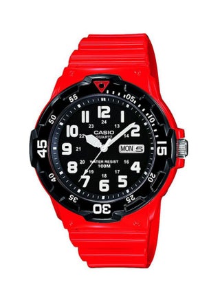 Men's Water Resistant Analog Watch MRW-200HC-4BVEF - 45 mm - Red - v1624516136/N14493938A_1