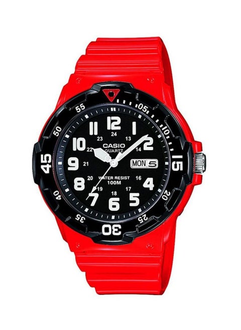 Men's Water Resistant Analog Watch MRW-200HC-4BVEF - 45 mm - Red