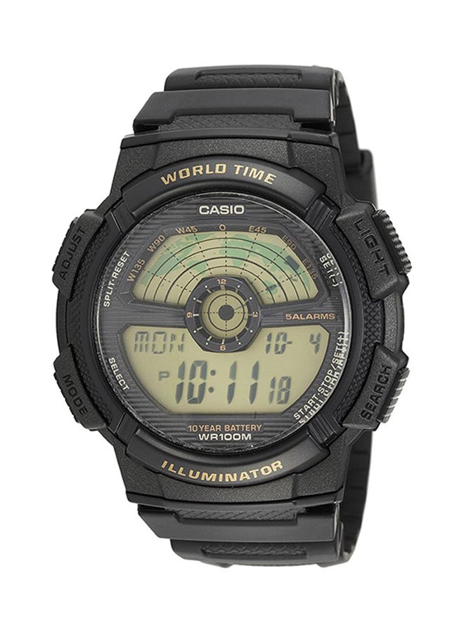 كاسيو ساعة يد رياضية رقمية طراز AE-1100W-1B - قياس 49 مم - لون أسود للرجال  - Image 1