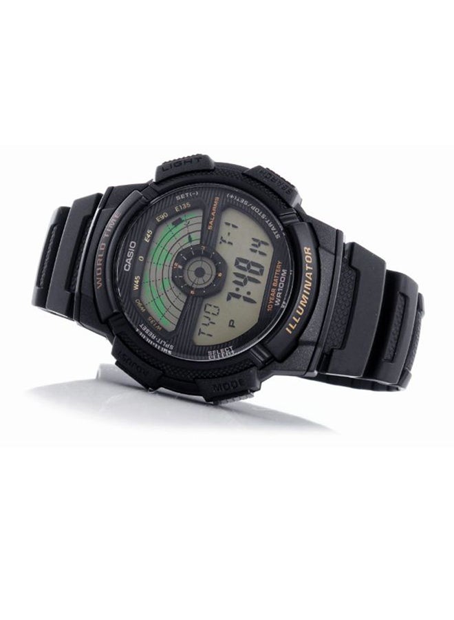 كاسيو ساعة يد رياضية رقمية طراز AE-1100W-1B - قياس 49 مم - لون أسود للرجال  - Image 5
