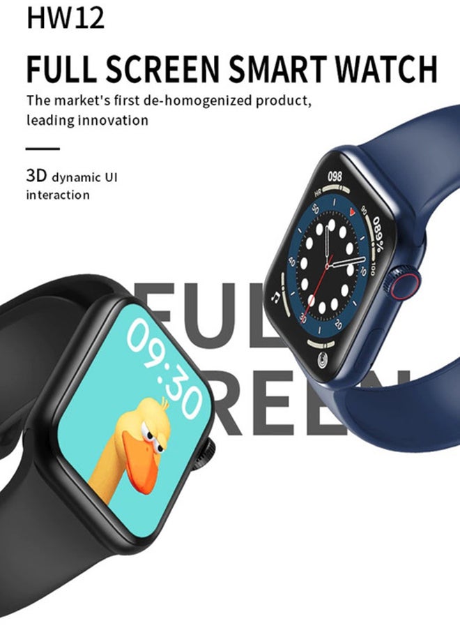 HW12 Smart Split Screen Watch With Rotating Side Button Red
