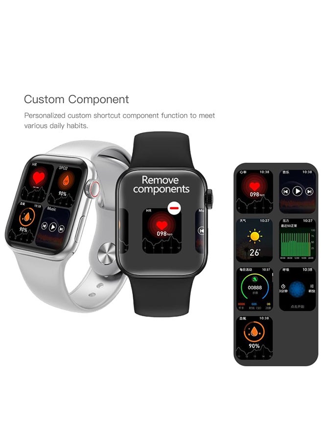 HW12 Smart Split Screen Watch With Rotating Side Button Grey