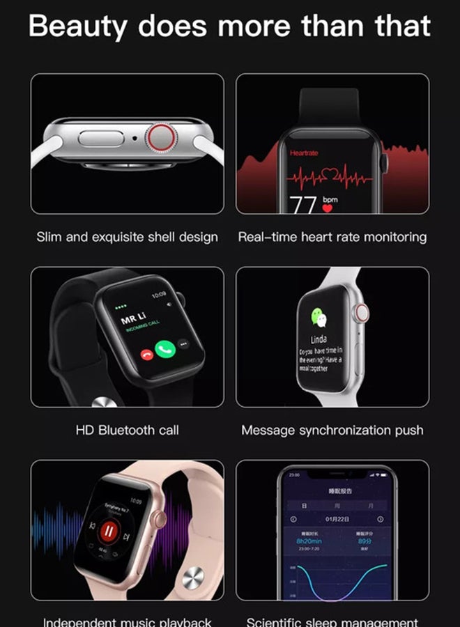 LD6 Series6 Smart Watch With Bluetooth Calling Red