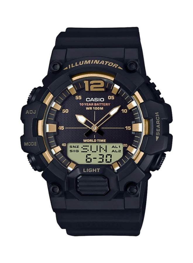 CASIO Men's Water Resistant Analog & Digital Watch HDC-700-9AVEF - 53 mm - Black - Image 1