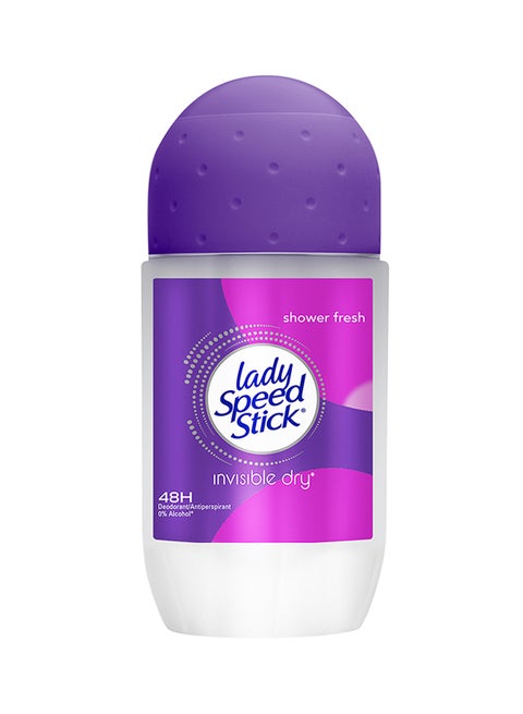 Invisible Dry Antiperspirant Deodorant Shower Fresh Roll On Clear 50ml