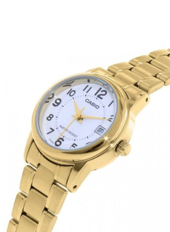 CASIO Women's Dress Water Resistant Analog Watch LTP V002G - 7B - 25 mm - Gold - Image 3