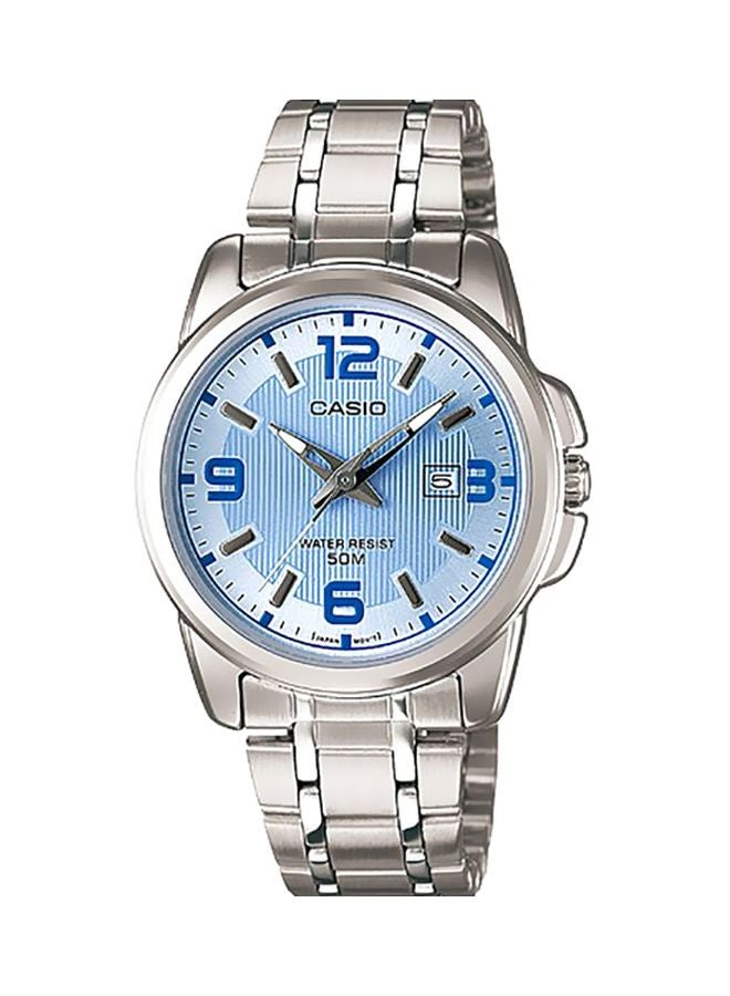 CASIO Women's Stainless Steel Analog Wrist Watch LTP-1314D-2AV - 37 mm - Silver  - Image 1