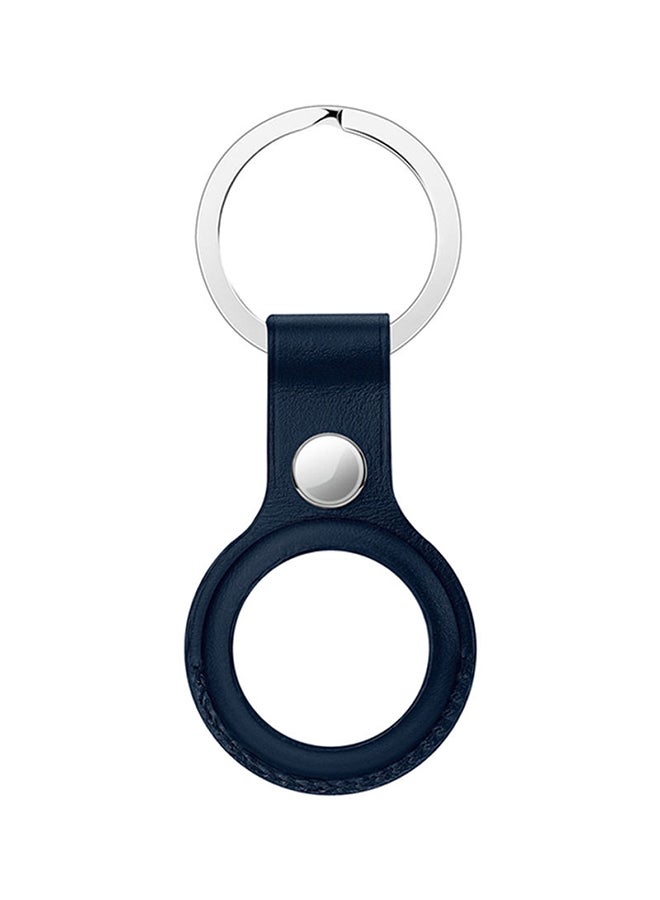Generic - Leather Loop For AirTag Navy Blue - Image 1