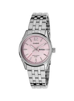 Women's Water Resistant Stainless Steel Analog Watch LTP-1335D-5AVDF - 30 mm - Silver