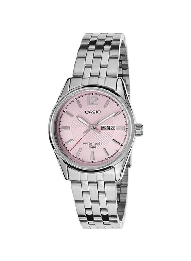 CASIO - Women's Water Resistant Stainless Steel Analog Watch LTP-1335D-5AVDF - 30 mm - Silver - Image 1