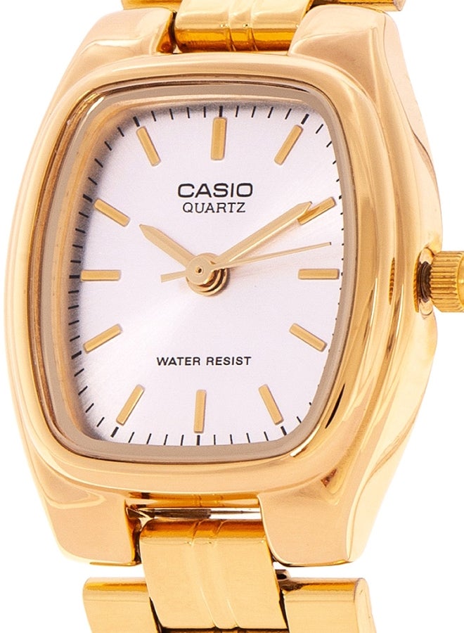 كاسيو ساعة يد بعقارب وسوار من الإستانلس ستيل طراز LTP1169N-7ARDF - 22 مم - لون ذهبي للنساء - Image 4