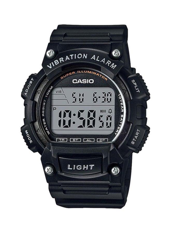 CASIO Men's Resin Digital Watch W-736H-1AV - 47 mm - Black - Image 1