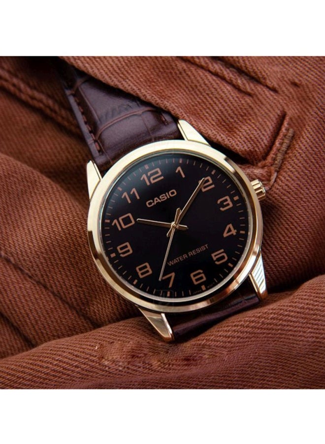 CASIO Women's Water Resistant Analog Watch LTP-V001GL-1 - 31 mm - Brown - Image 4