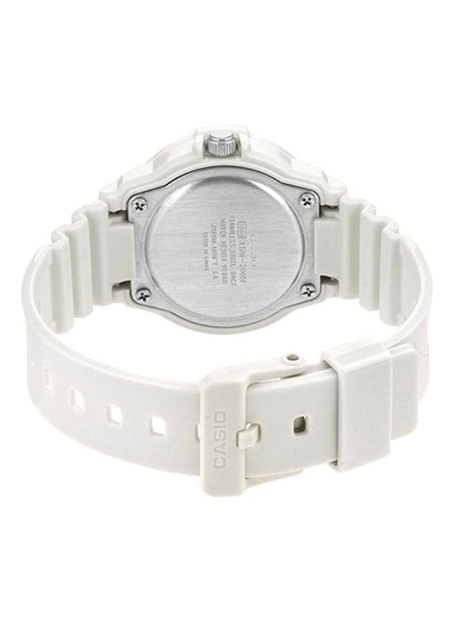 كاسيو ساعة يد إنتيسر بعقارب مقاومة للماء طراز LRW-200H-1EVDF - مقاس 39 مم - لون أبيض للنساء - Image 2