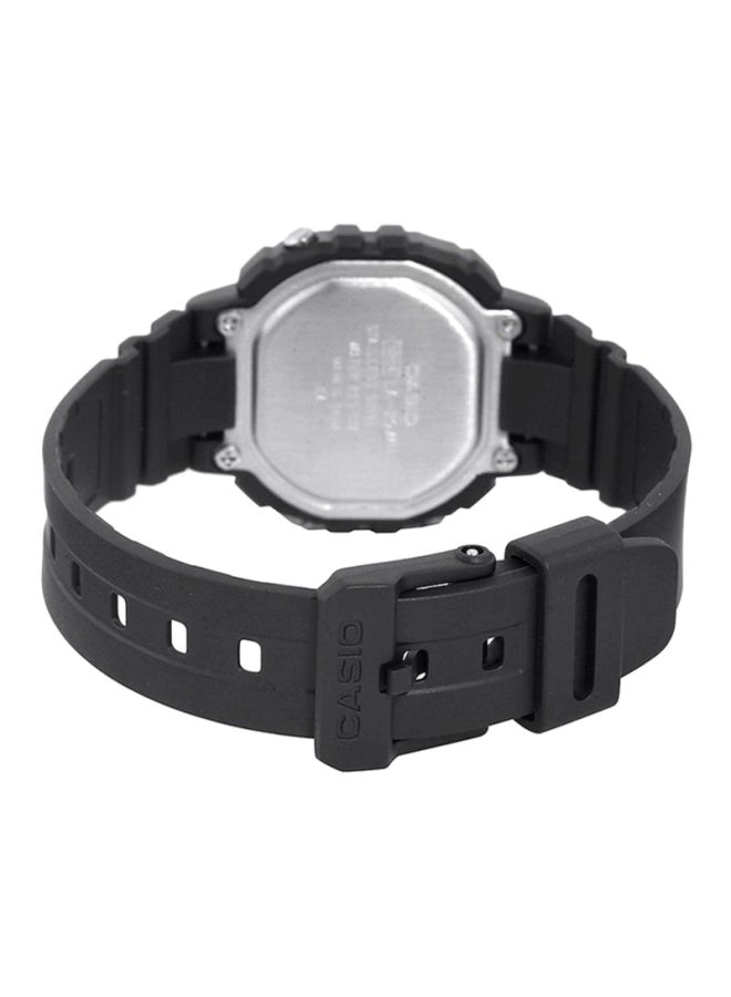 كاسيو ساعة يد رقمية بسوار من السيليكون طراز LA-20WH-4A - قياس 35 مم - لون أسود للنساء - Image 2