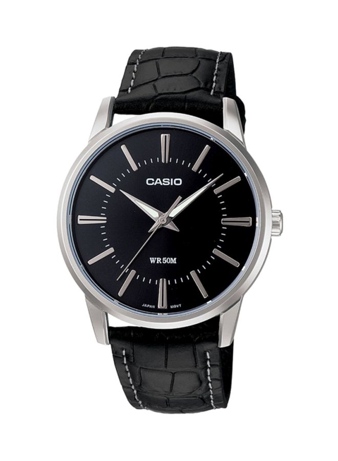 CASIO Women's Leather Analog Wrist Watch LTP-1303L-1A - Image 1