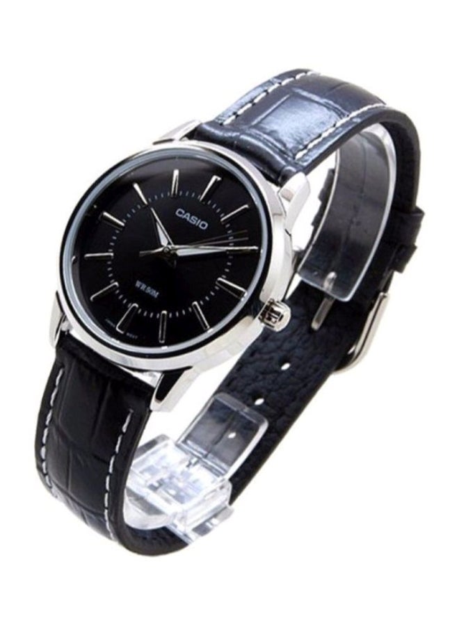 CASIO Women's Leather Analog Wrist Watch LTP-1303L-1A - Image 4