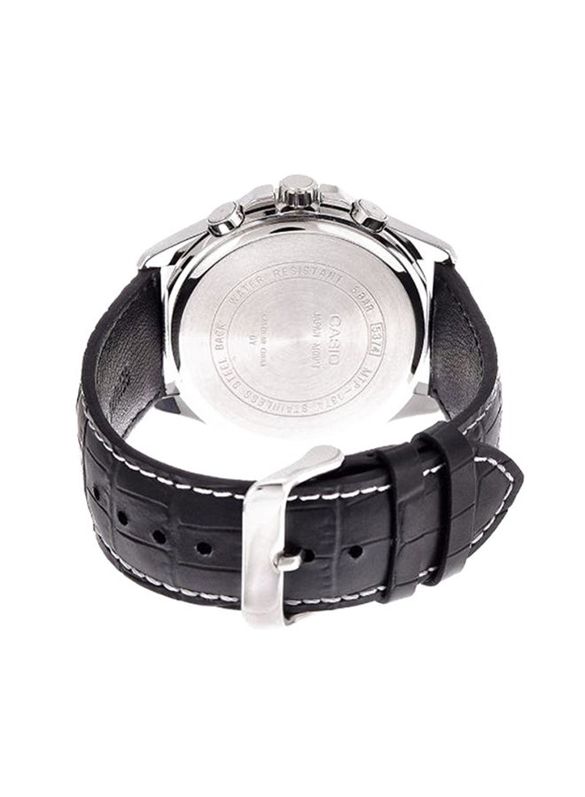 CASIO Men's Enticer Water Resistant Analog Watch Mtp-1374L-1 - 44 mm - Black - Image 2