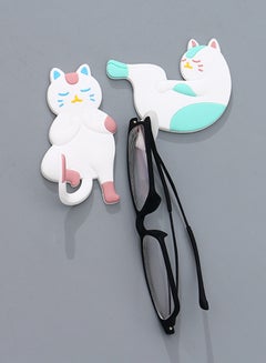 2-Piece Soft Self-Adhesive Hook Set Multicolour