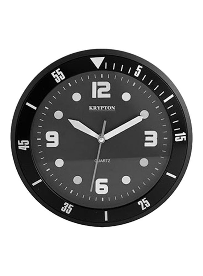 KRYPTON Round Analog Wall Clock White/Black 27cm - Image 1