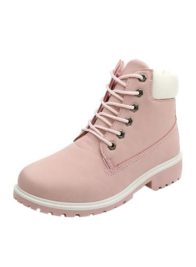 Low Heel Ankle Boots Pink  - Image 1