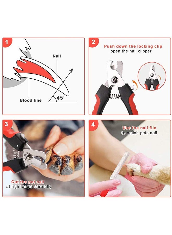 Mumoo Bear Pet Nail Clipper And Trimmer Red - Image 3