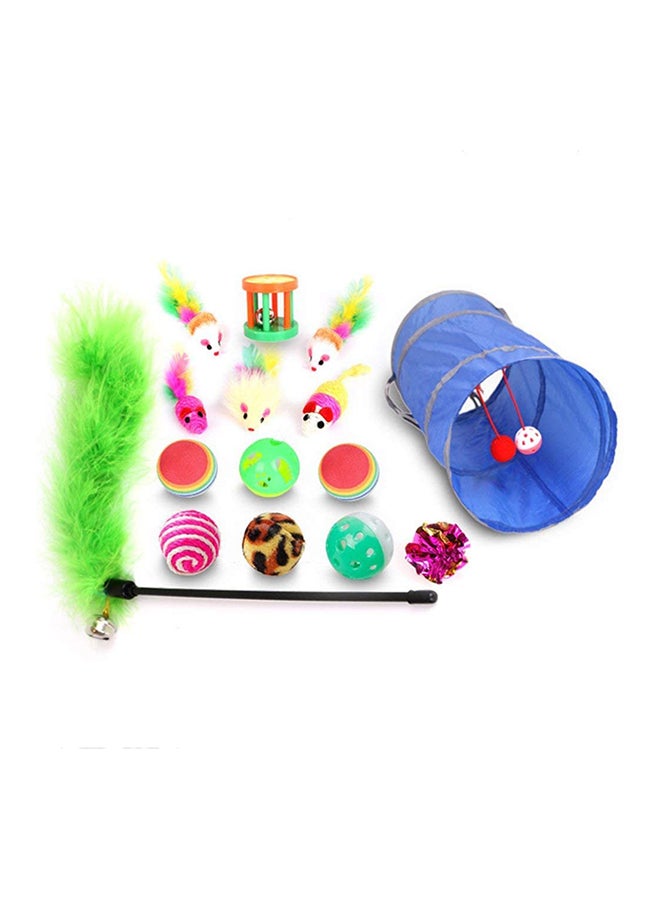 Mumoo Bear 15-Piece Cat Teaser Toys Multicolour  - Image 4