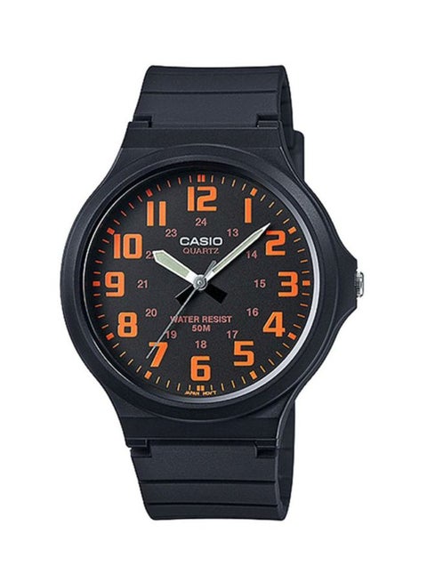 Men's Water Resistant Analog Watch MW-240-4BVDF - 44 mm - Black