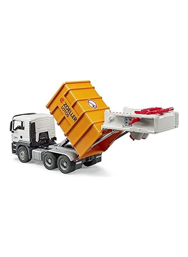 Bruder Man TGS Garbage Truck Scale Model Drop Down Door Multicolour - Image 3
