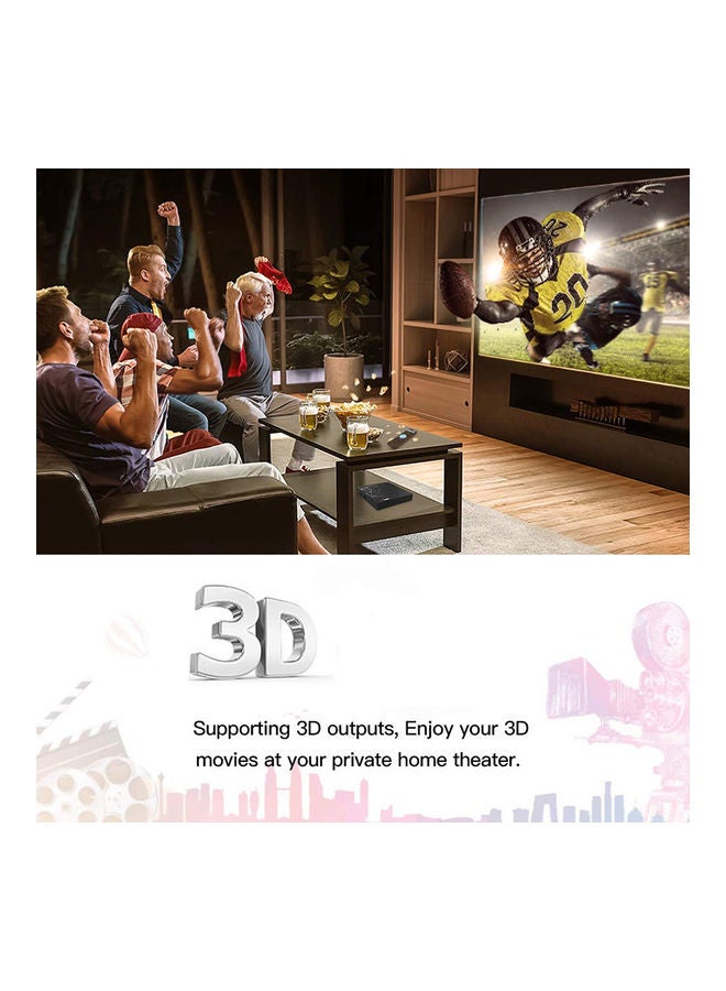 Wownect - T95 Max Smart Android TV Box 4K 6K 4GB/32GB 3D Output 2.4GHz WiFi ANTV-WO-T95MX-4-32 Black - Image 1