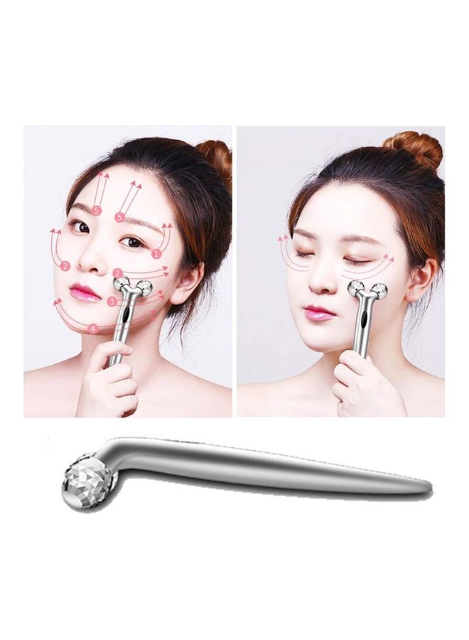 صن شاين أداة تدليك دوارة ثلاثية الأبعاد فضي 14.5x4.5سم - Image 4