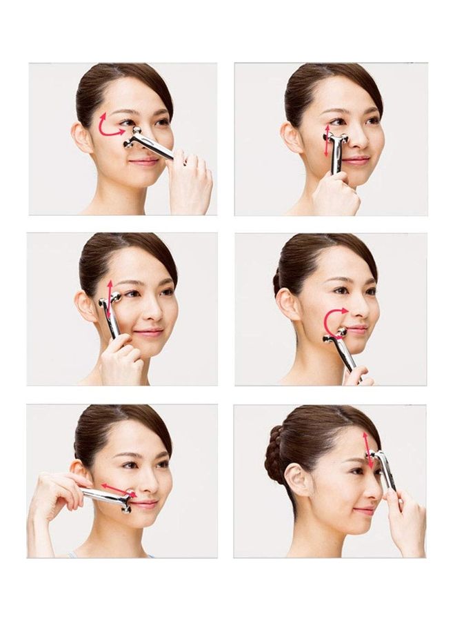 صن شاين أداة تدليك دوارة ثلاثية الأبعاد فضي 14.5x4.5سم - Image 5