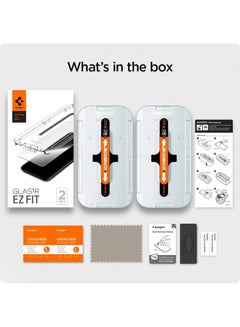 Spigen GLAStR EZ FIT [2 Pack] designed for iPhone 12 Pro MAX Screen Protector (6.7 inch) Premium Tempered Glass - [Images May Vary] Clear  - Image 3