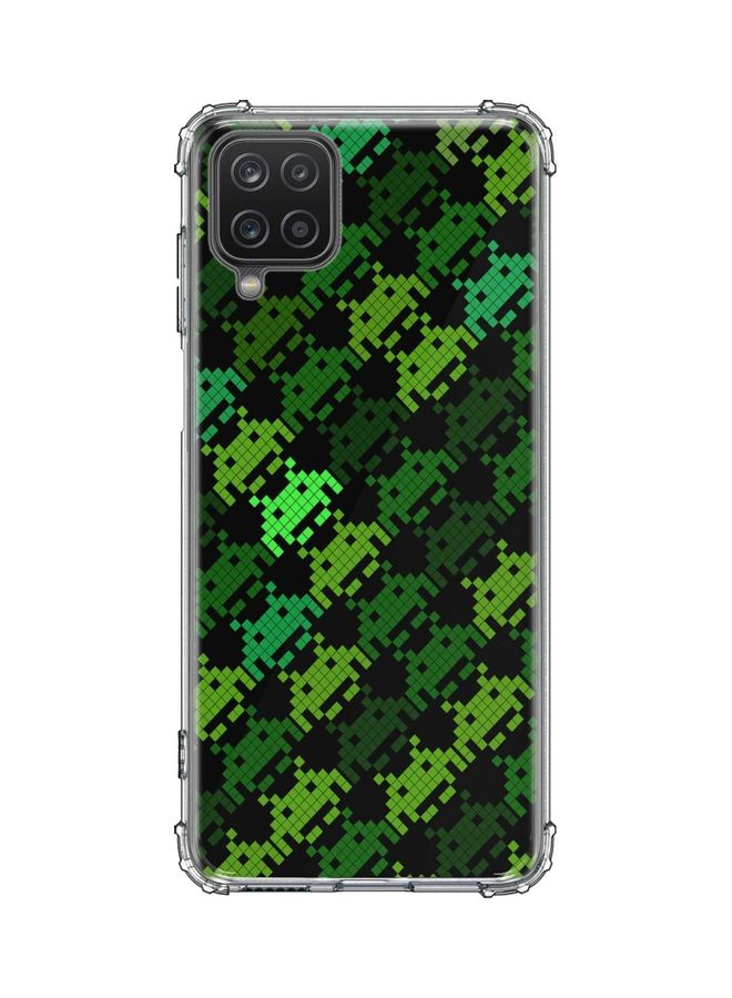 Stylizedd - Protective Case Cover For Samsung Galaxy A12 /F12 /M12 Invader Matrix - Image 1