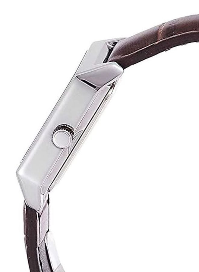 CASIO Women's Leather Quartz Analog Watch LTP-V007L-7E2UDF - 22 mm - Brown - Image 5