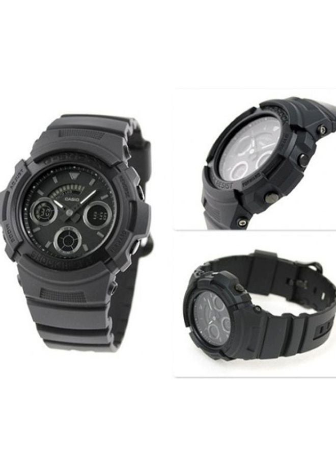 CASIO Men's Analog & Digital Quartz Watch AW-591BB-1AER - 46 mm - Black - Image 5