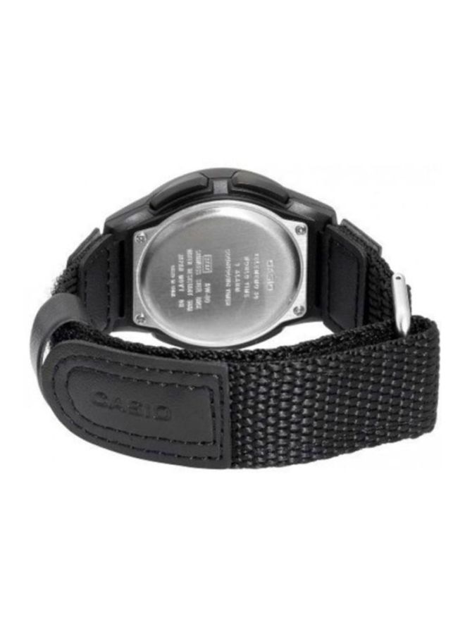 CASIO Men's Fabric Analog & Digital Wrist Watch AW-80V-1B - 40 mm - Black - Image 2