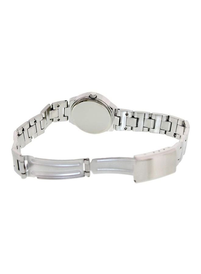 كاسيو ساعة يد بعقارب وسوار من الإستانلس ستيل طراز LTP-1241D-4A2DF - مقاس 25 مم - لون فضي للنساء - Image 2