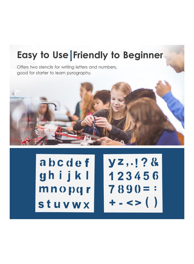 55-Piece Woodburner Pyrography Tool And Accessories Kit Black - Image 3