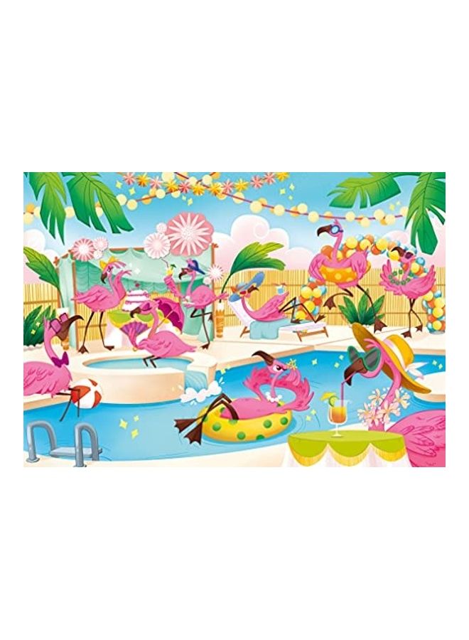 كلمينتوني طقم أحجية بتصميم طائر الفلامنجو الماسي للحفلات مكون من 104 قطع - Image 2