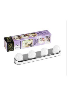 Generic LED wall lamp 4 bulbs with battery White 