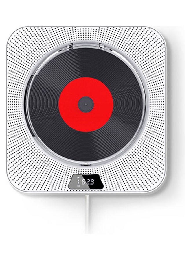 Wall Mountable CD Player Bluetooth Speaker YR-Q200 White - Image 3